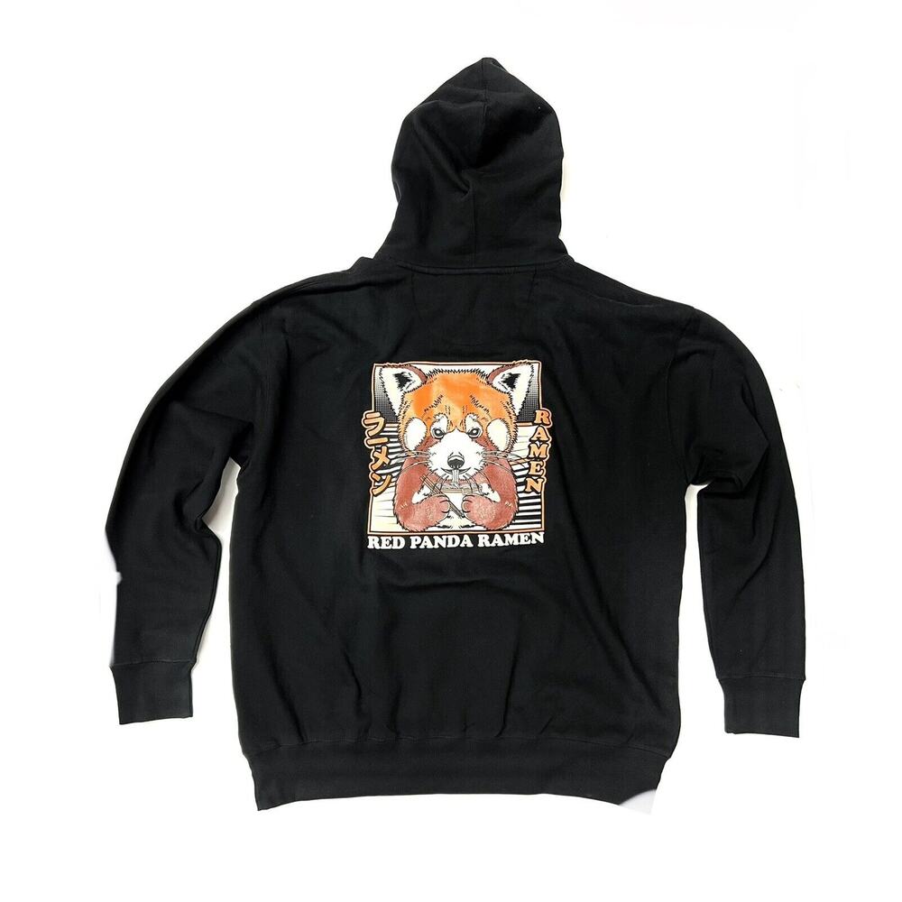 SCW Red Panda Ramen Hoodie Sz XL Japanese Streetwear Sweatshirt XLarge NWOT